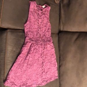 Purple lace dress